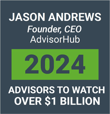 Award - Jason Andrews Advisors to Watch